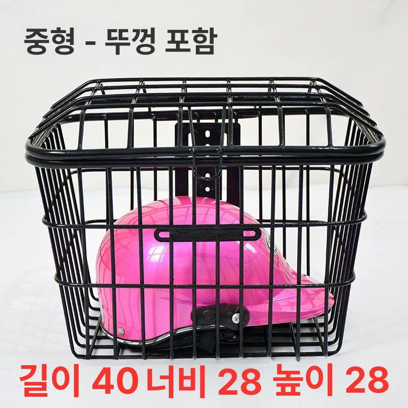 장착 짐보관 철망 자전거 앞바구니 선반 걸이식 장비 벽 바스켓 짐칸 캐리어 짐받이 - 상세 이미지 4