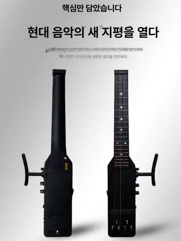 카본 스마트기타 무소음 휴대용 연습용 포터블 포크 공연용 여행용 탄소 입문 코드 - 상세 이미지 3