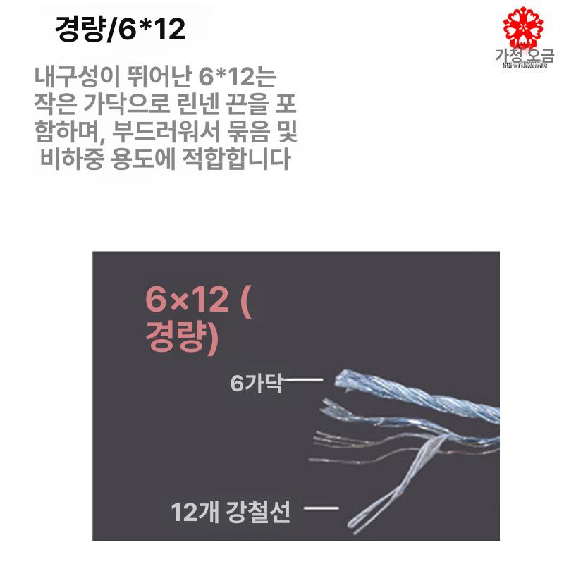 코팅철사 와이어로프 빨랫줄 밧줄 고강도 케이블 철사줄 철선 결속 산업용 강선로프 - 상세 이미지 4