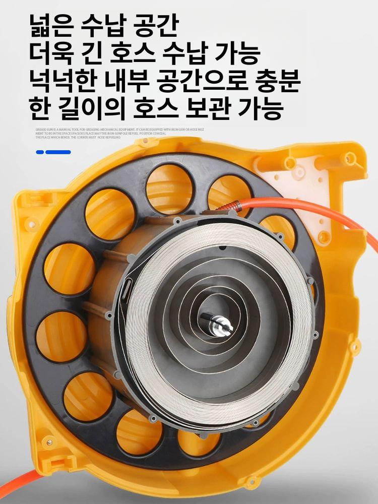고압 호스릴 자동 벽부착형 세차용 에어 분무기 정비소 카센터 세트 - 상세 이미지 3