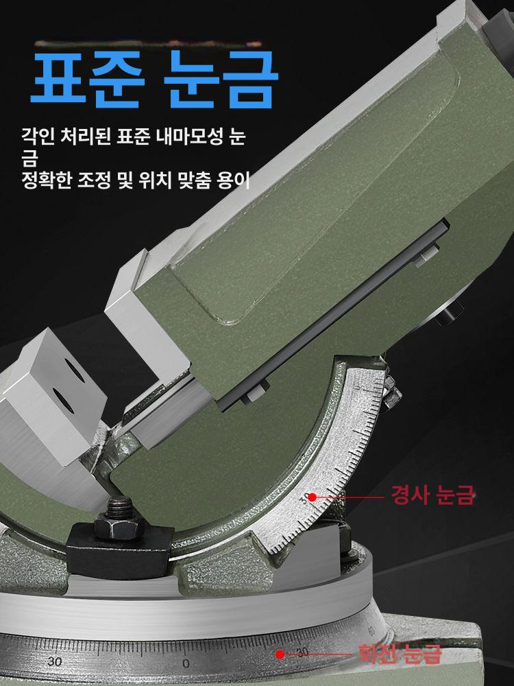 소형 탁상바이스 탁상형 수동 클램프 고강도 고정밀 기계용 - 상세 이미지 5