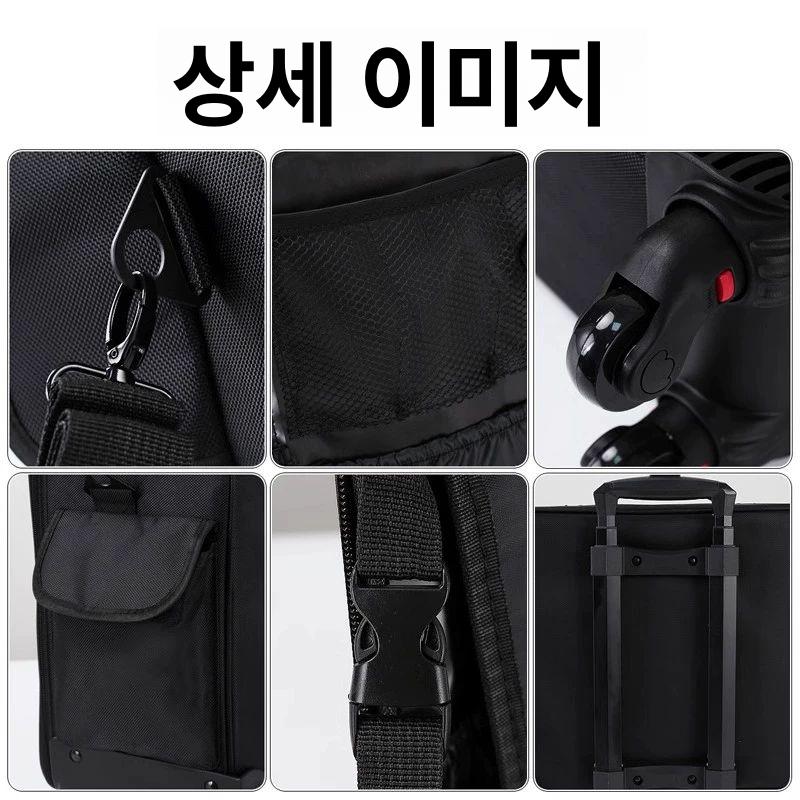 휴대용 메이크업캐리어 화장품 거울 현장가방 네일 헤어 화장대 백 출장가방 수납함 - 상세 이미지 5