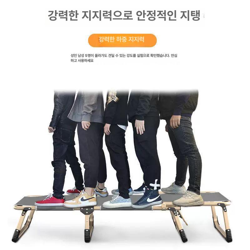 접이식 소파 침대 야외 캠핑용 레저 의자 등받이 휴식 안락 간편 다용도 - 상세 이미지 4