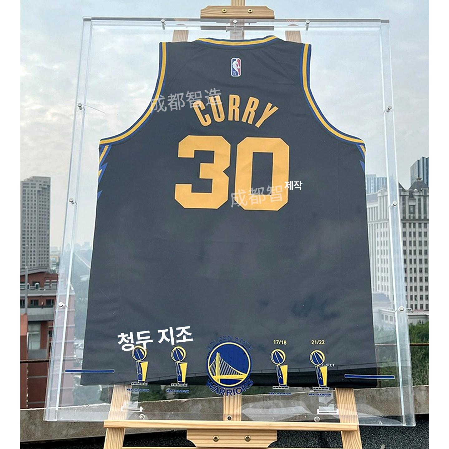 스포츠 유니폼 벽장식 투명 아크릴 액자 전시대 보관함 매직테이프 고정 - 상세 이미지 2