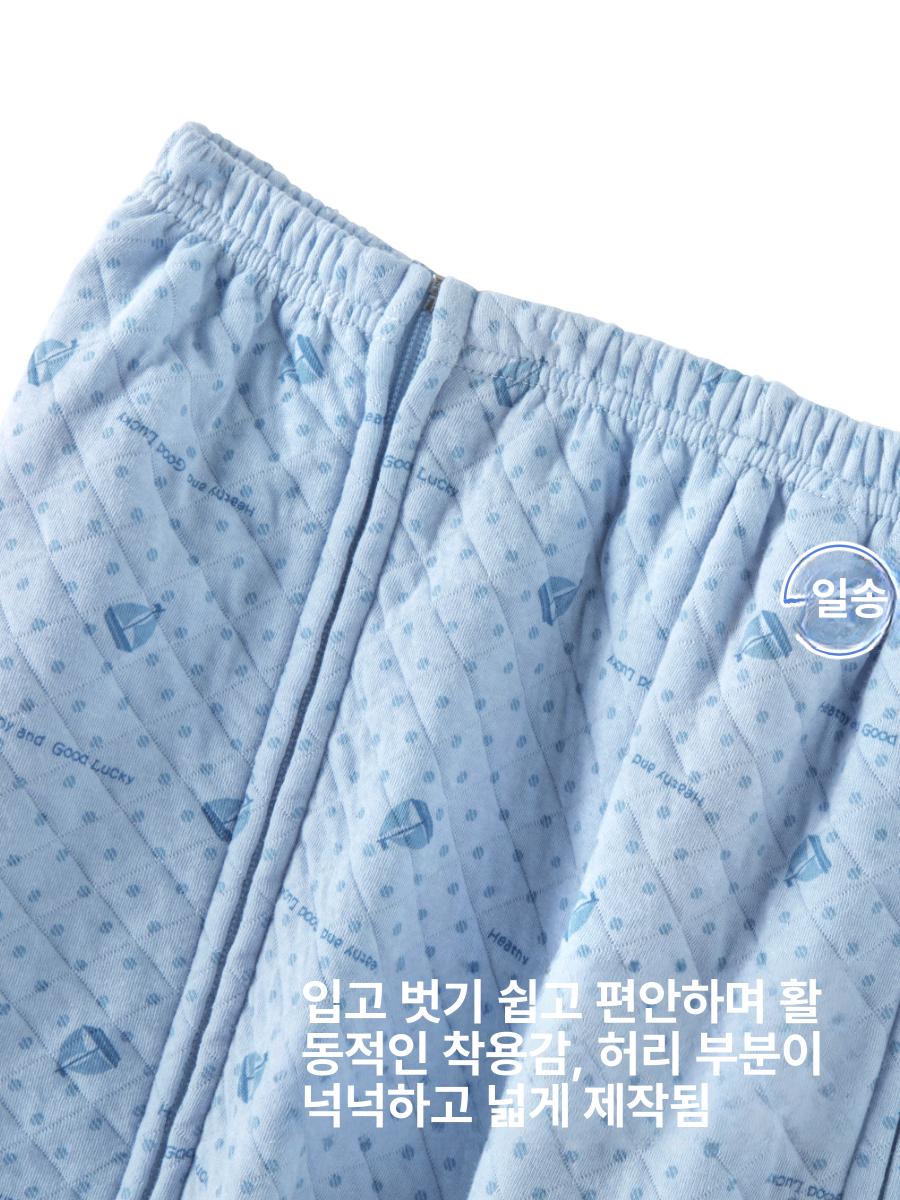 입고벗기 트임환자복 요양원 병원복 남녀공용 검진복 찍찍이 수술복 트임복 환의 - 상세 이미지 4