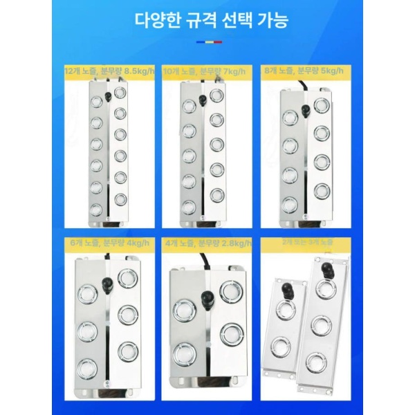 환상적인 분무기 연출 조경 안개 발생기 분수대 연못 10헤드 라이트 안개기 + 플로트 350W - 상세 이미지 5