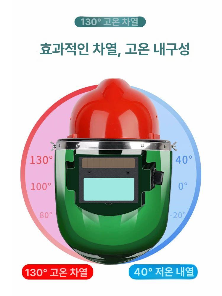 보호면 용접마스크 시야 자동면 용접헬멧 산업용 조절 자동차광면 용접보호구 - 상세 이미지 3