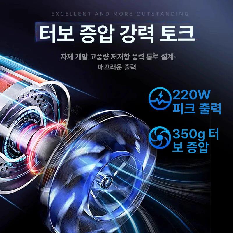 무선 초강력 미니 송풍기 청소 제트건 크로스건 터보 고압 휴대용 캠핑 - 상세 이미지 4
