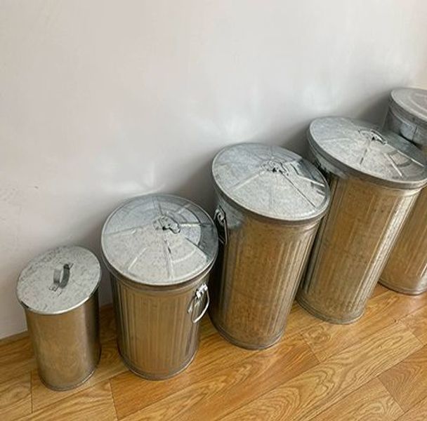 소각 쓰레기통 밀폐 대용량 개폐 폐기물 철 페달 원형 드럼통 용기 냄새차단 무음 - 상세 이미지 3