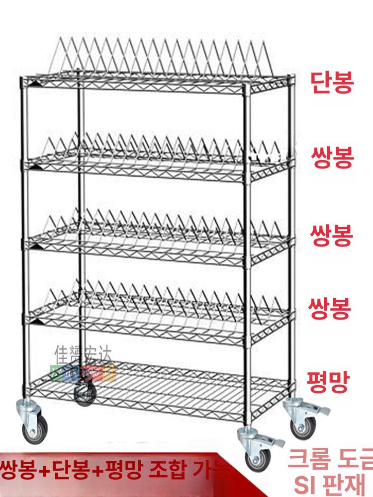 smt릴 거치대 앵글 부품 정전기방지 자재 수납 보관 다이 공구 카트 작업장 정리대 - 상세 이미지 2