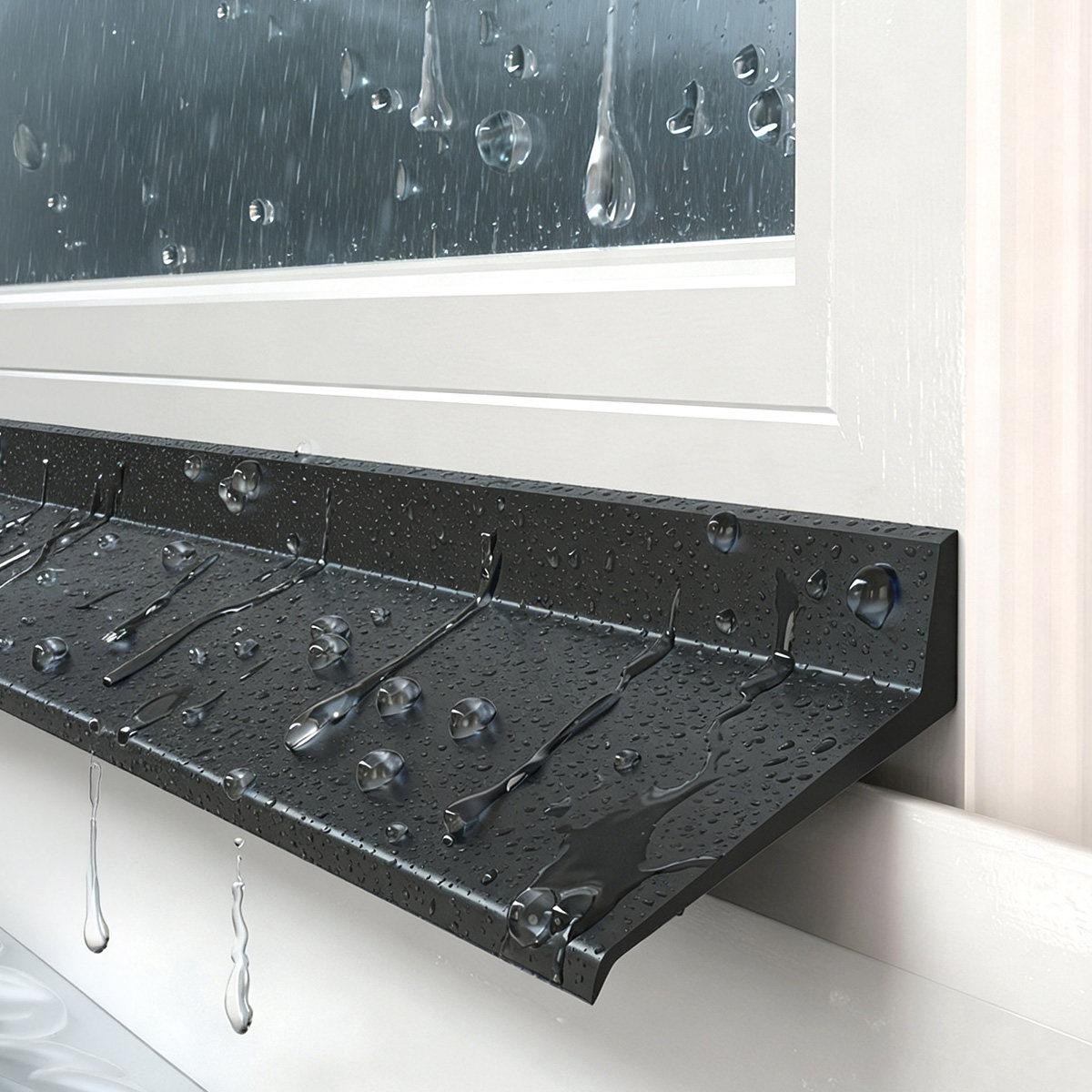 창문틀 방수 빗물 방지 실리콘 차단 역류 유입 몰딩 베란다 테이프 물막이 - 상품 이미지