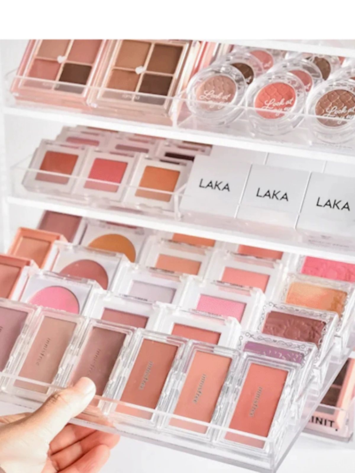 아크릴 화장품정리함 팔레트 캐비닛 화장대 메이크업 박스 서랍 수납함 수납보관함 - 상품 이미지