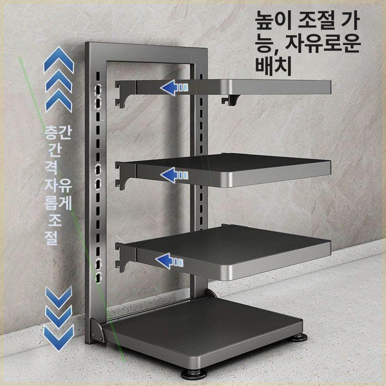 후라이팬 냄비정리대 주방 선반 수납 보관 프라이팬정리대 꽂이 가로형 - 상세 이미지 4