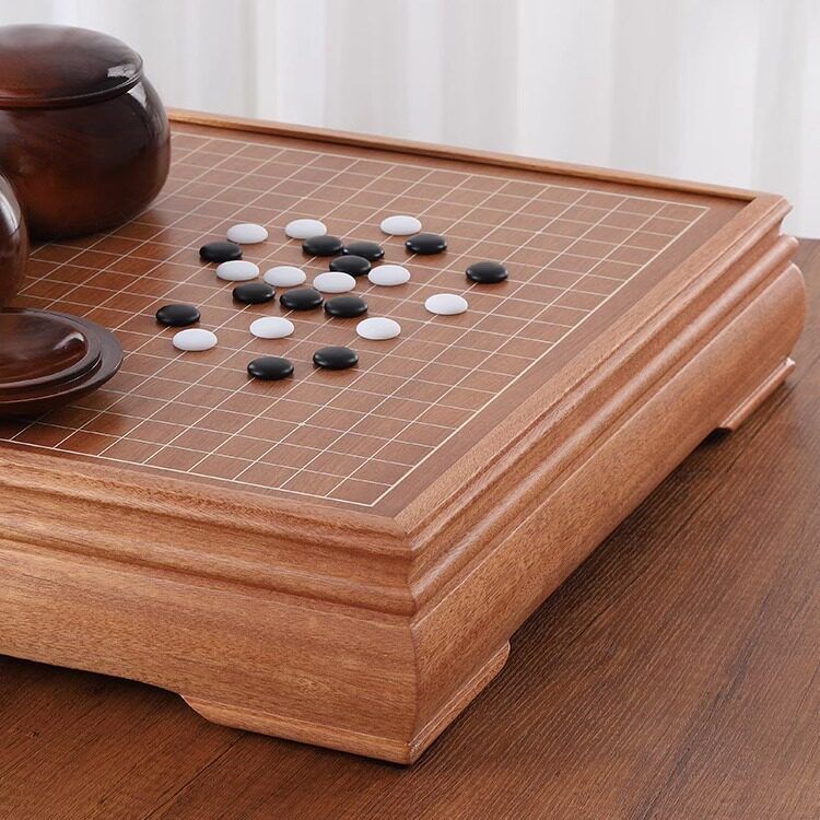 원목 오목 초급 정통 바둑판 시합 선물 바둑알포함 바둑보드 기원 고급 원목바둑판 고급바둑판 복숭아+대추+구름 - 상세 이미지 5
