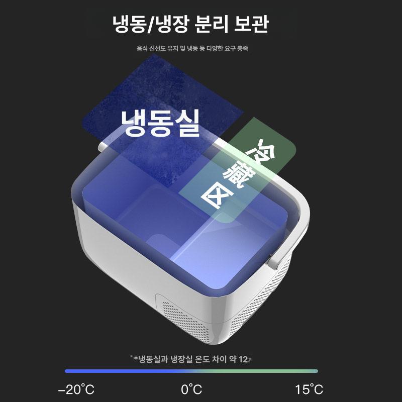 쿨러 캠핑냉장고 이동식 캠핑용 냉동 캠핑카 낚시 차량용 겸용 야외 전기 온장고 - 상세 이미지 5