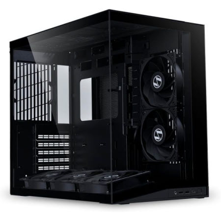 [해외]리안리 컴퓨터 케이스 O11D 미니 V2 플로우콤팩트 ATX 미드타워 공기 흐름 케이스파 Black