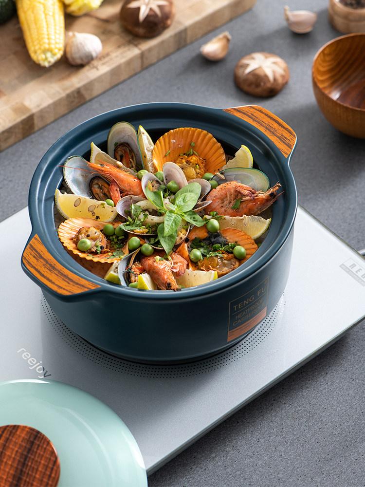 대용량 인덕션용뚝배기 무균열 계란찜 일본식편백찜기 전용 인덕션겸용 전골냄비 - 상세 이미지 2