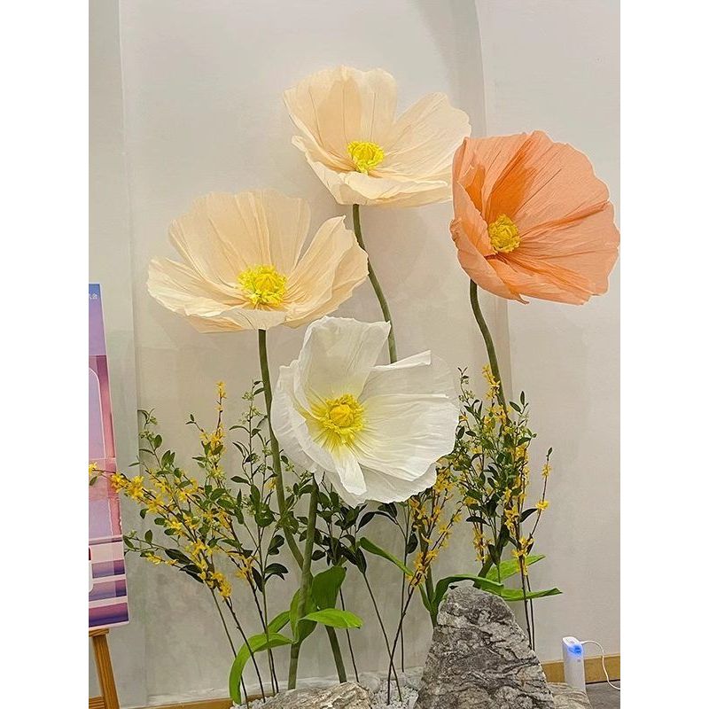 꽃장식 조화 대형 인조 장식 웨딩 화분 세트 호텔 나뭇잎 실내 꽃 플라워 카페 인조풀 - 상품 이미지