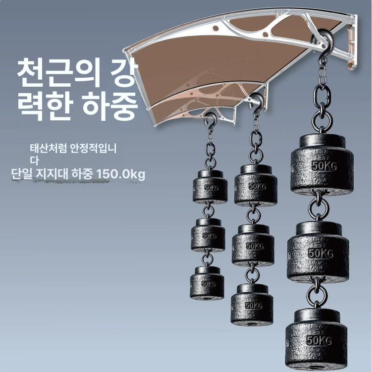 주택 비가림 렉산캐노피 빗물막이 테라스 데크지붕 베란다 창문빗물차단 발코니 - 상세 이미지 2