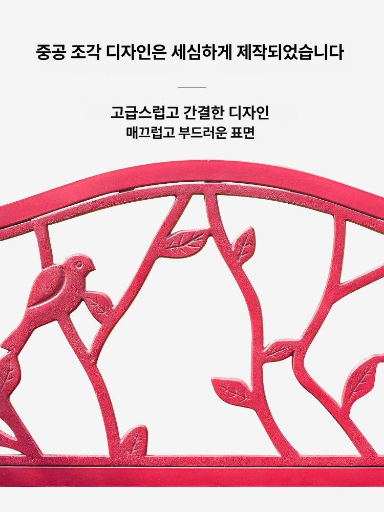야외공원 벤치의자 정원 공원의자 버스정류장 광장 긴벤치 휴식 펜션 좌석 목재 - 상세 이미지 3