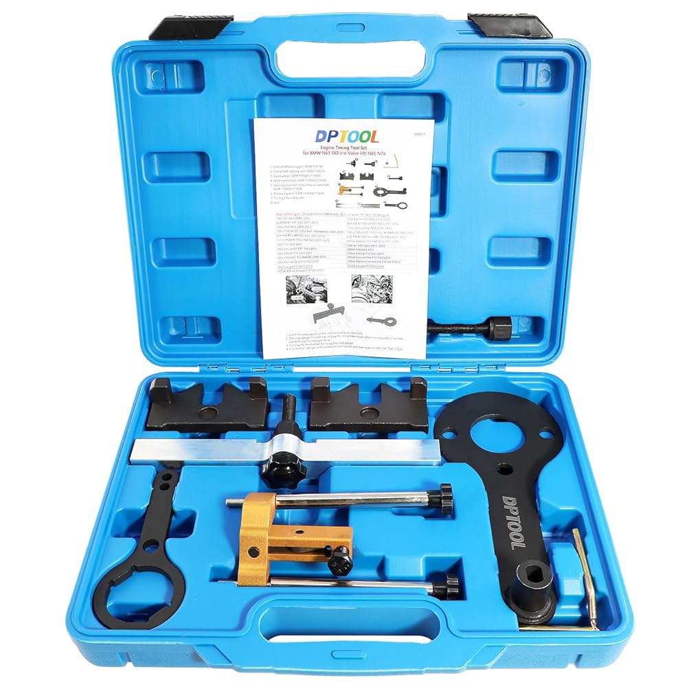 BMW V8 N63 N65 N74 X5 X6 드라이브 750I 760I 캠샤프트 텐셔너 잠금 도구와 호환되는 DPTool 엔진 타이밍 도구 키트 - 상품 이미지