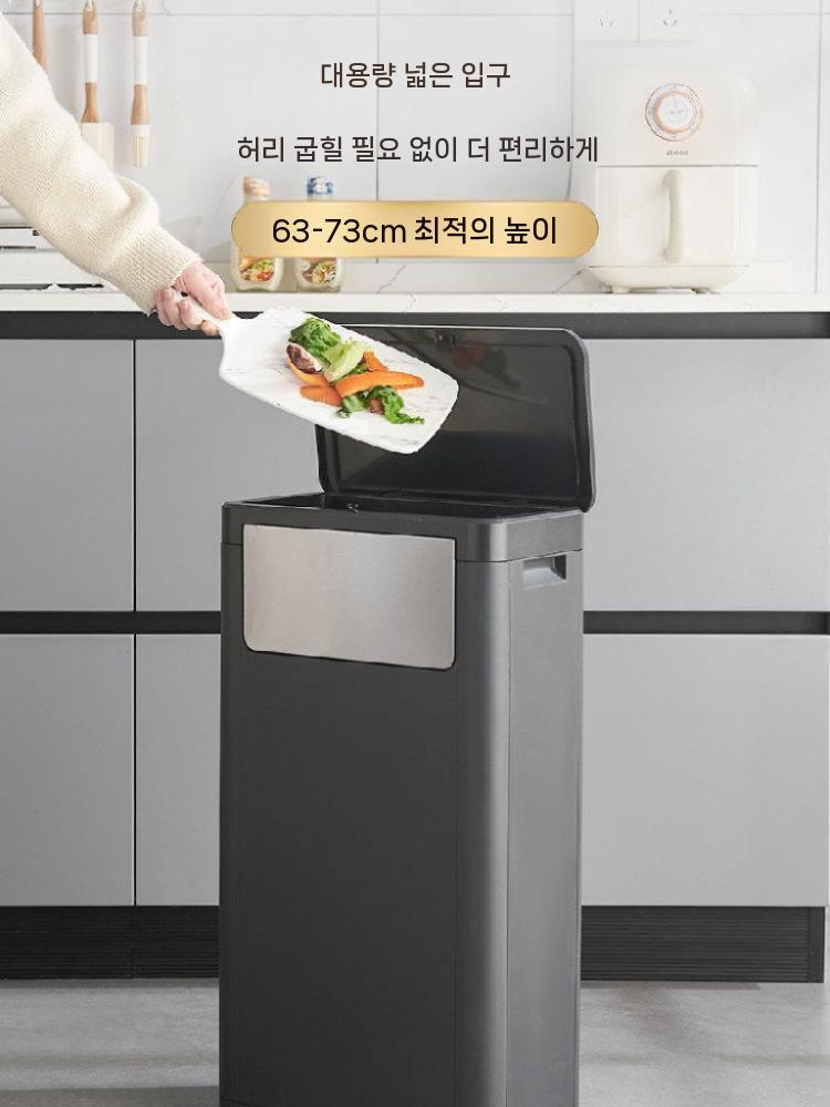 업소용쓰레기통 업소용휴지통 카페 호텔 사무실 가정용 매장 스윙 학교 사각휴지통 - 상세 이미지 4