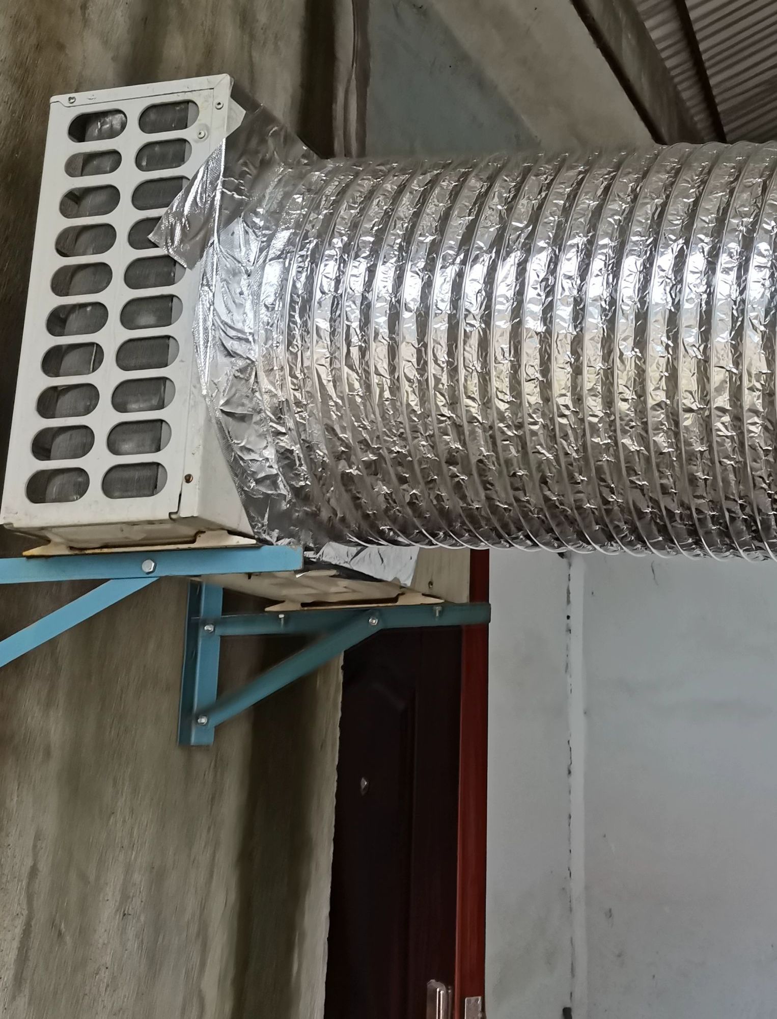 에어컨 실외기 없이 사용하는 배기 덕트 자바라 호스 무음 어댑터 배관 홀더 세트 - 상세 이미지 3