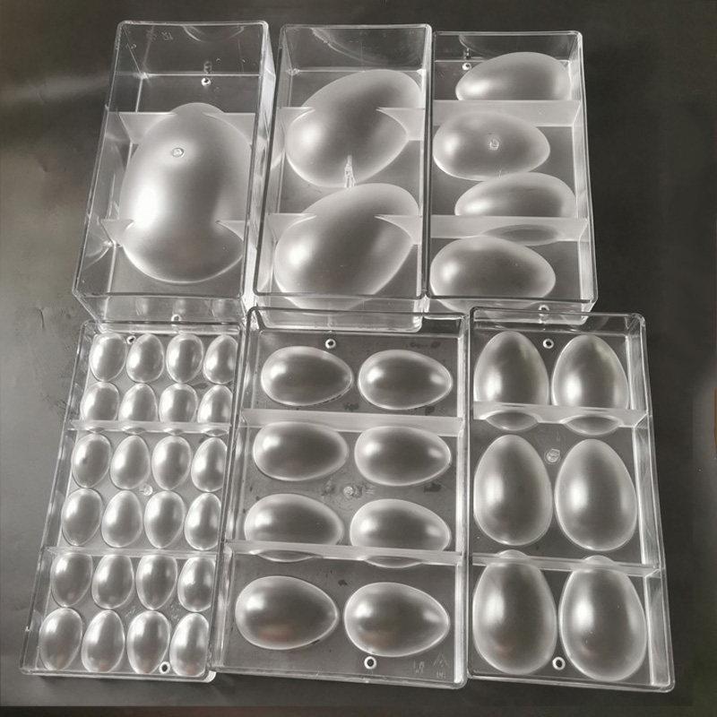 타원형 초콜릿몰드 폴리카보네이트 하트모양 캐비티 다이아몬드 사탕 반구몰드 제빵 - 상품 이미지
