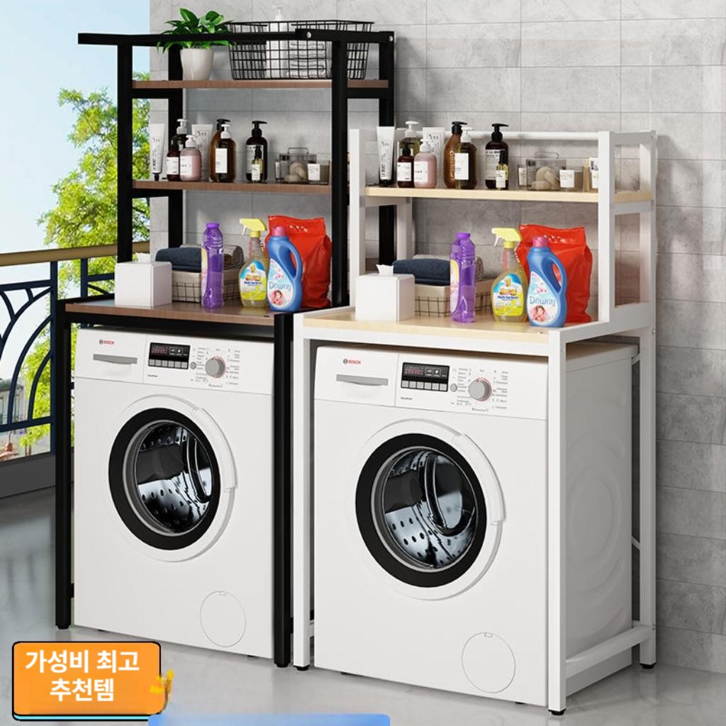 앵글 수납장 조립식 건조기 무볼트앵글 세탁실 거치대 랙 건조기받침대 선반 진열대 드럼 위 - 상세 이미지 2