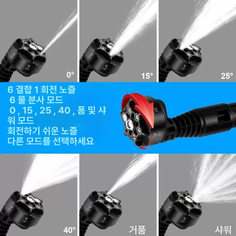 물분사기 고압세차건 관개 정원호스 노즐 고압분사기 릴 물호스 다기능 - 상세 이미지 3