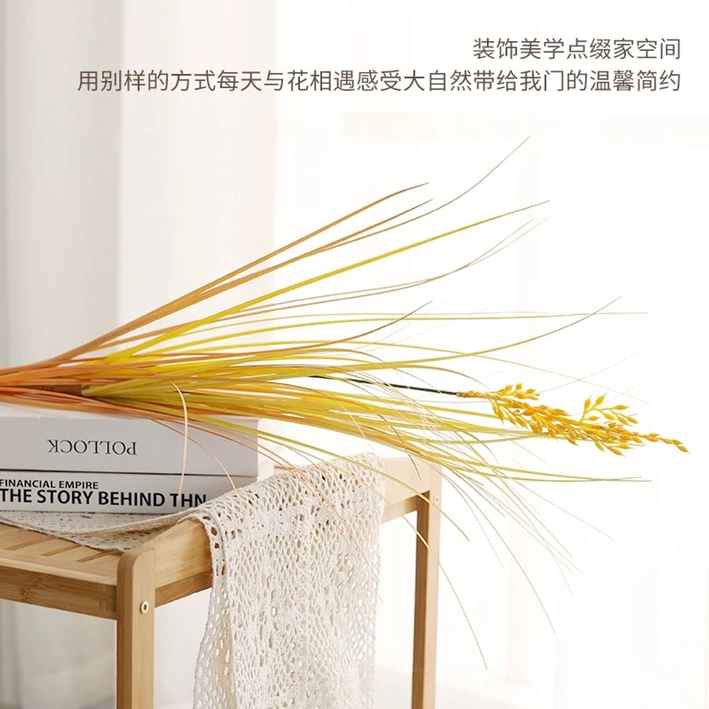 조화 이삭 벼 장식품 인테리어 가짜 모의식물 사계절 조경용 데코 영구 빈티지 장식소품 - 상세 이미지 5