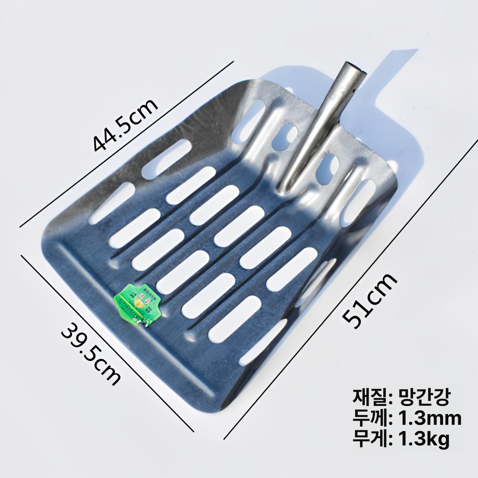 채반 삼태기 톱니 대형 선별기 체망 삽 선별망 채취 돌고르기 망사형 모래채 지름 - 상세 이미지 4