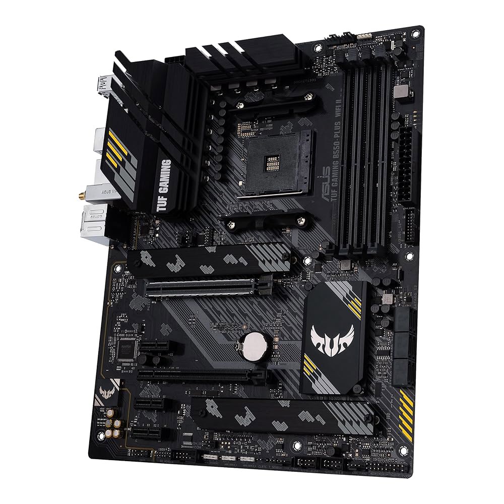 ASUS TUF 게이밍 B550-PLUS WiFi II AMD AM4(3세대 라이젠 ) ATX 마더보드(PCIe 4.0, 6, 2.5Gb LAN, BIOS 플래시백, USB 3.2 - 상세 이미지 2
