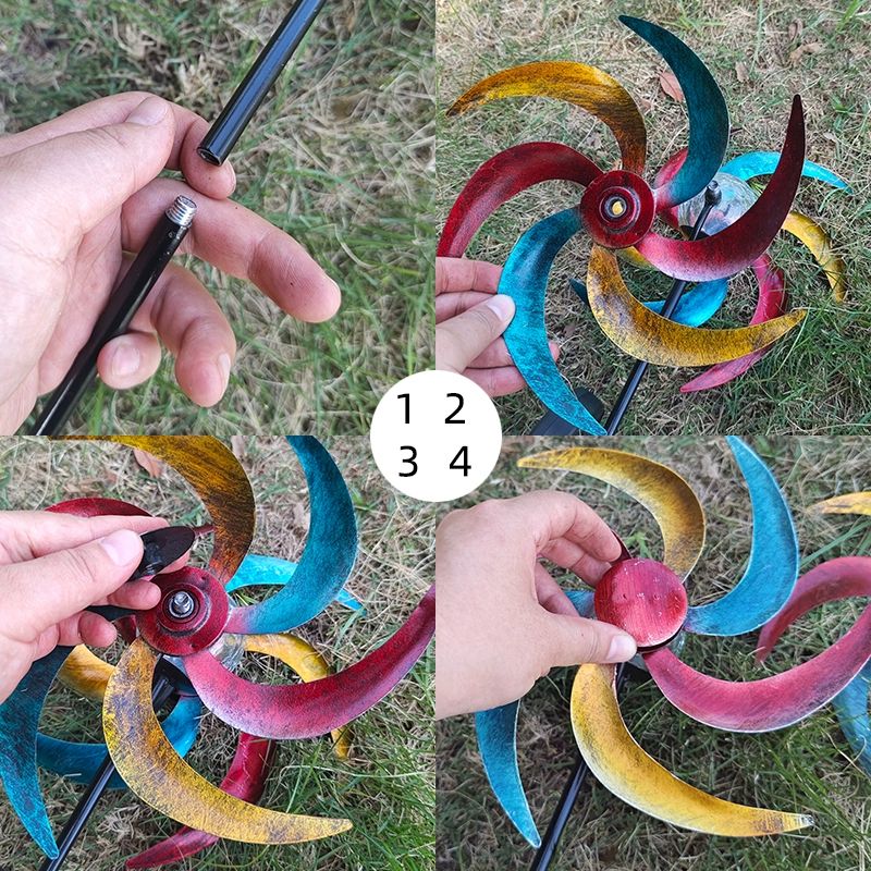 인테리어 정원바람개비 전원주택 풍향계 풍차 북유럽 빈티지 화단꾸미기 가드닝소품 - 상세 이미지 2