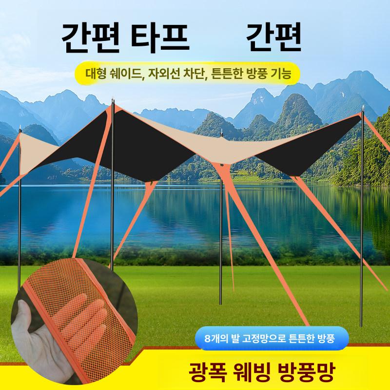 6미터 캐노피 방수 가림막 길이 차양막 육각형 그늘막 팔각 쉘터 사이즈 테라스 - 상세 이미지 4