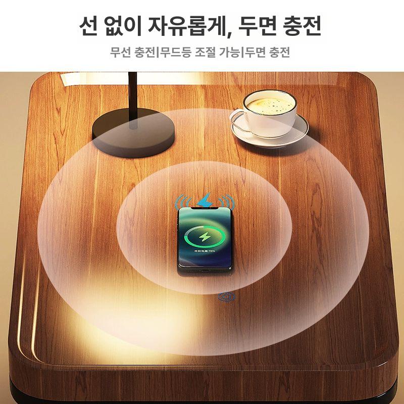 모던 침대옆테이블 침실용 사이드 엔드 서랍 거실 수납 나이트스탠드 - 상세 이미지 3