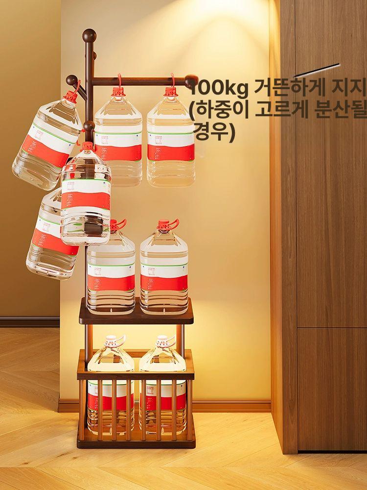 원목 코트랙 옷걸이 심플 나무 후크 건반 현관 스탠드 고정형ㅣ월넛 - 상세 이미지 4