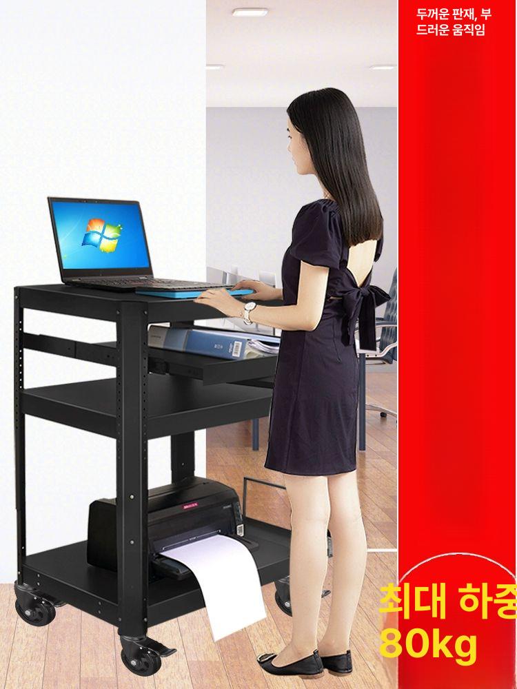 빔프로젝터 거치대 선반 사무실 강의실 트롤리 노트북 삼각대 프로젝터카트 빔받침대 - 상세 이미지 3