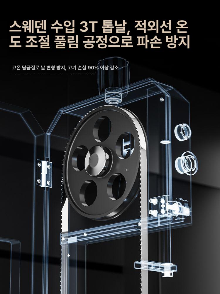전동뼈절단기 정육기계 냉동식품절단 식품가공기계 정육점용 미끄럼방지 작업대 - 상세 이미지 4