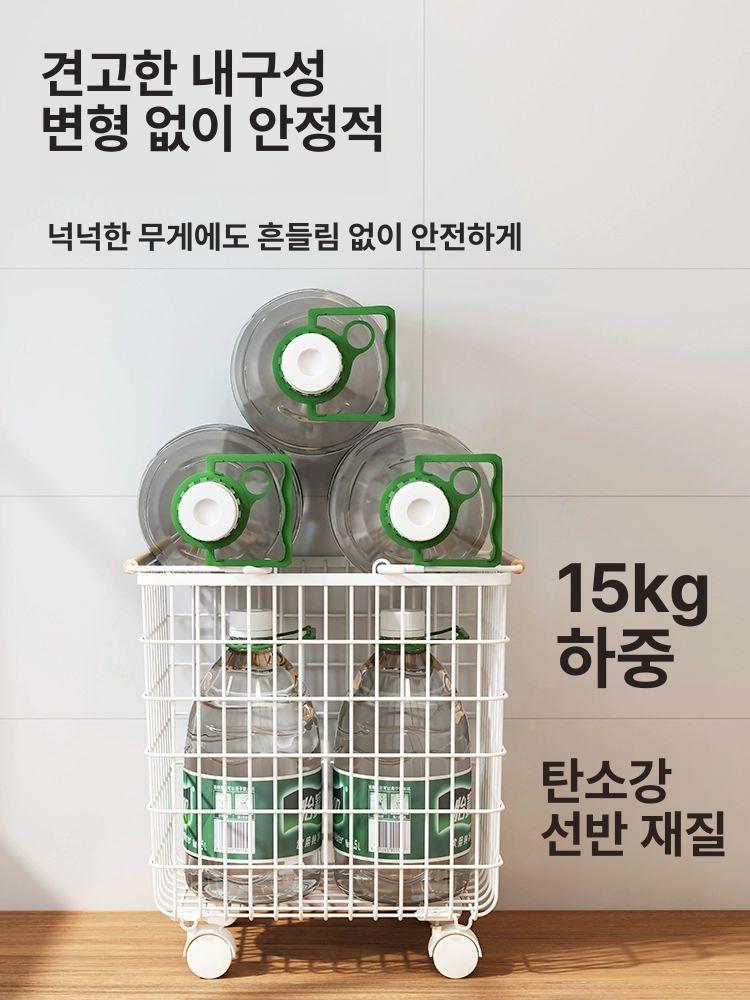 접이식 세탁 바구니 북유럽 패브릭 수납함 빨래 정리 보관 모던 스타일 낮은 디자인 이미지 6