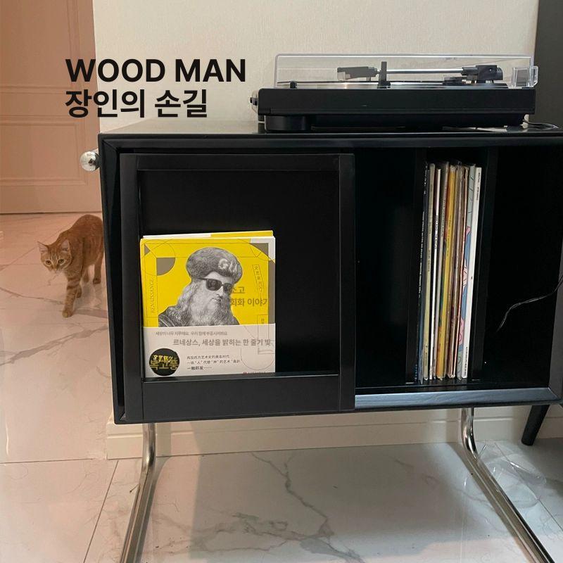 lp 레코드장식장 우드 거치대 정리 수납장 진열장 스탠드 레코드랙 엘피장 음반 - 상세 이미지 4