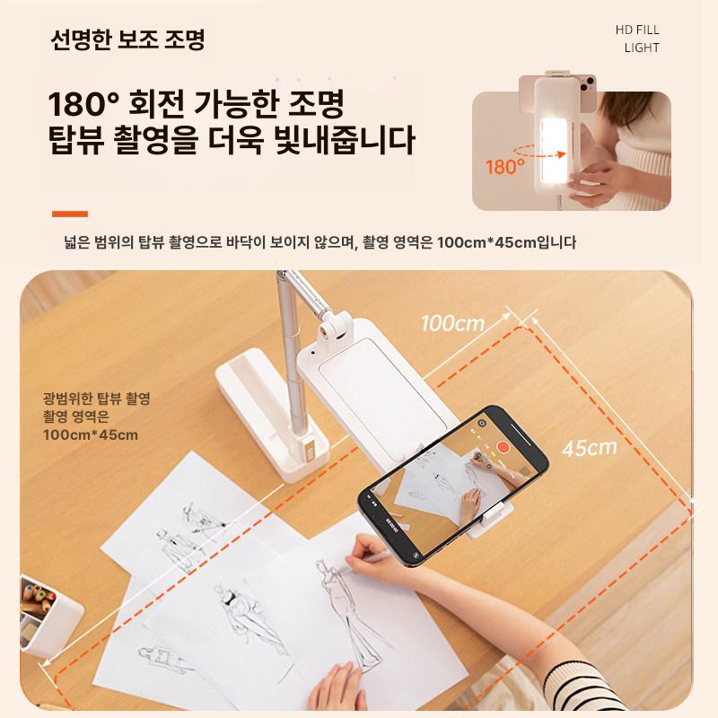 오버헤드 촬영 거치대 항공샷 삼각대 브라켓 라이브 항공샷거치대 조명 링라이트 셀카 오버 - 상세 이미지 4