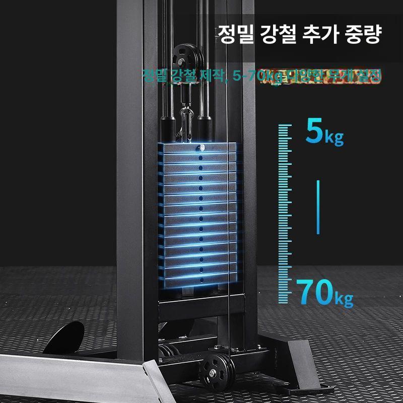 홈짐 싱글케이블머신 등운동 어시스트 운동기구 가정용 시티드로우 가슴운동 도르래 - 상세 이미지 3