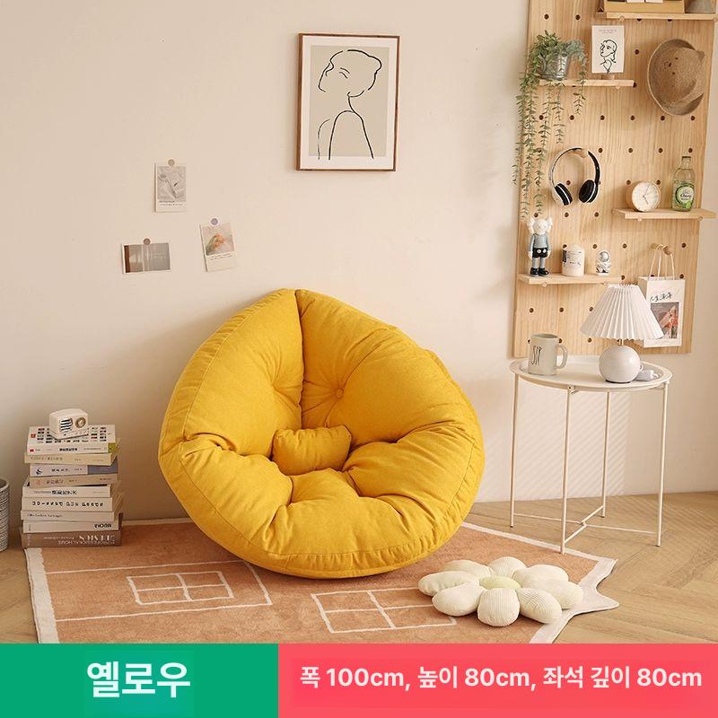 쿠션의자 소파 대형 거실용 거실 야외 의자 야외용 인테리어 스툴 있는 에어 패브릭 체어 - 상세 이미지 4