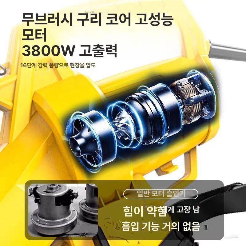 강력한 송풍 집진기 산업용 낙엽제거 먼지 청소 장비 고성능 유선 블로워 정원 청소기 - 상세 이미지 5