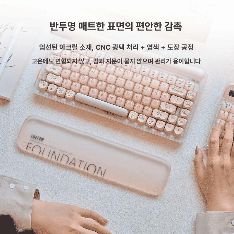 키보드 손목받침대 메모리폼 인체공학 실리콘 타이핑 마우스 디자인 논슬립 패드 쿠션 인체 - 상세 이미지 3