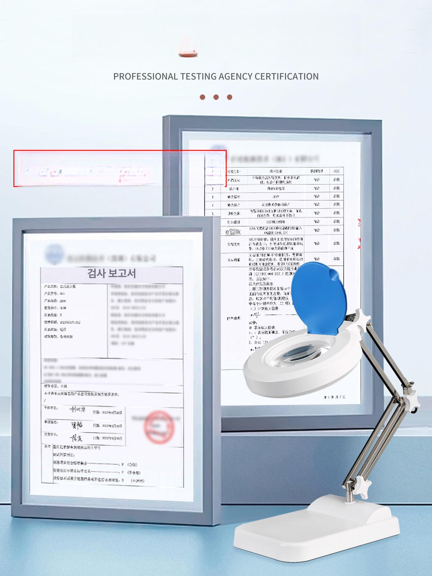 led 확대경 산업용 용접 정밀 납땜 검사 현미경 램프 고배율 돋보기스탠드 링라이트 - 상세 이미지 5