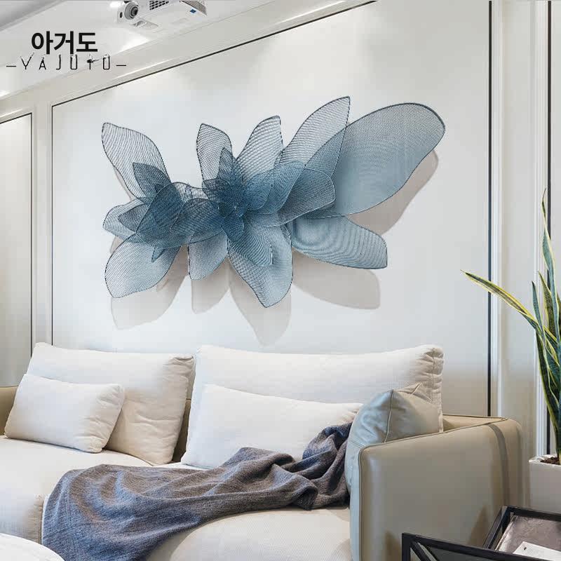 벽면장식 큰 꽃 데코레이션 거실 침실 인테리어 벽걸이 홈 소품 감성 포인트 액자 - 상세 이미지 4