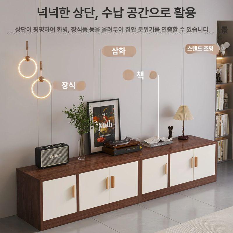 거실 수납형 벤치수납장 벨벳 패브릭 침실 긴의자 캐비닛 수납장쇼파 벤치형 서랍 - 상세 이미지 2
