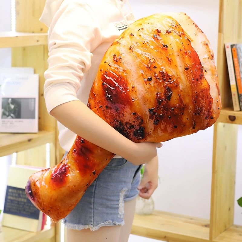빵모양 프린팅쿠션 인테리어 크로와상 대형쿠션 봉제 선물 바게뜨 귀여운 크로아상 - 상품 이미지